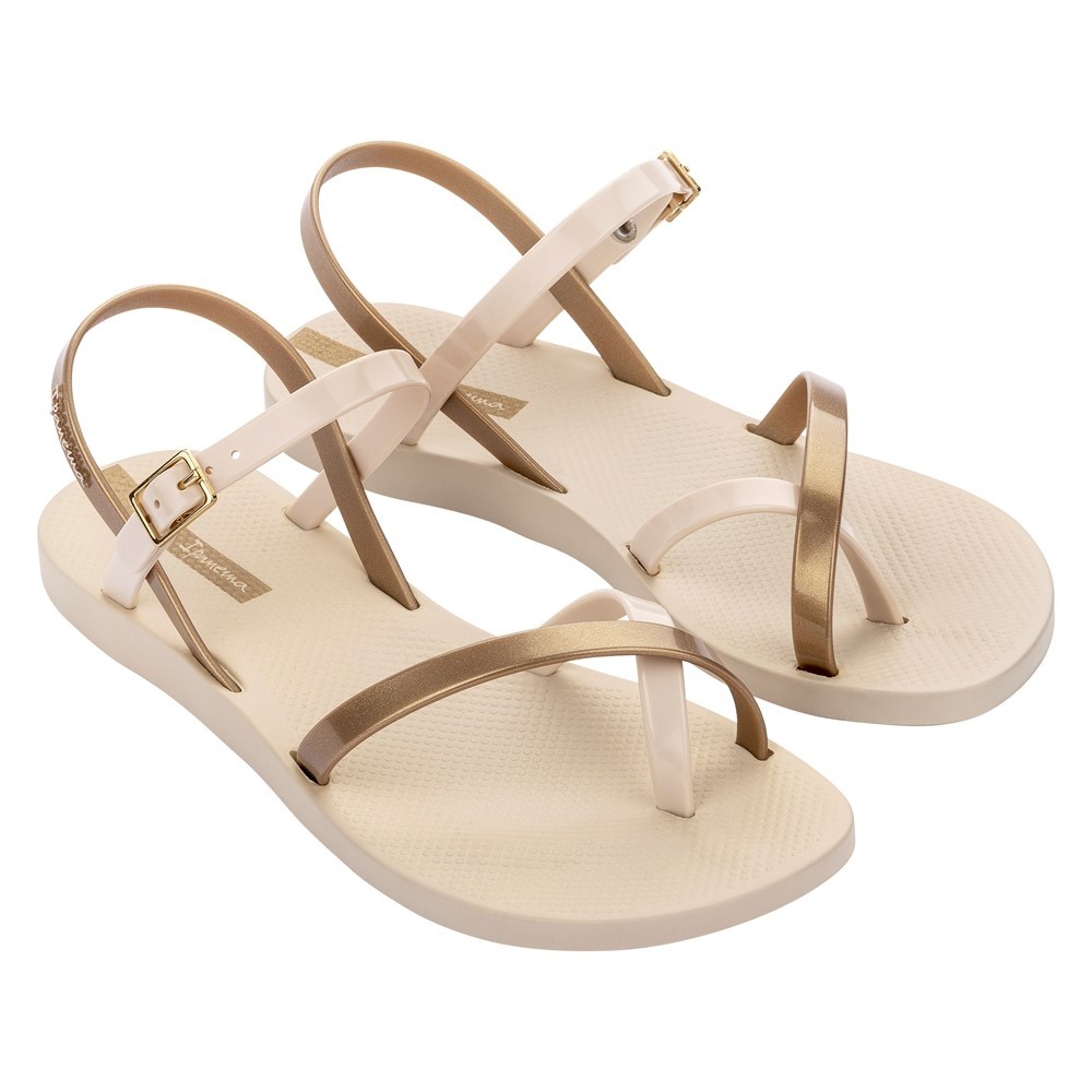 Op tijd binnen Tante Ipanema Fashion Sandal VIII beige gold - Ipanema - Dé online slipperwinkel  van Nederland!
